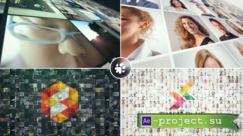 Videohive: Multi Video Wall Logo - Project for After Effects 