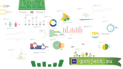 Videohive: Infographic Pack V.1 - Project for After Effects 