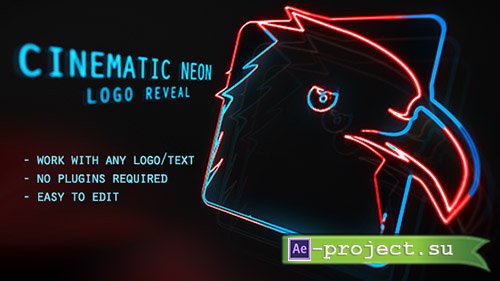 Videohive: Cinematic Neon Logo - Project for After Effects 