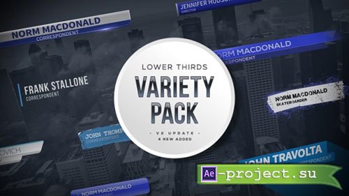 Videohive: Lower Thirds Variety Pack - Project for After Effects 