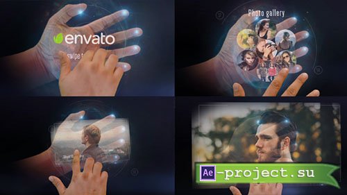 Videohive: Interactive Hand Hologram Opener - Project for After Effects 