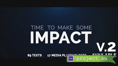 Videohive: Cinematic Typo Intro V2 - Project for After Effects