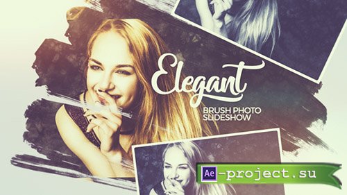 Videohive: Elegant Brush Photo Slideshow - Project for After Effects 