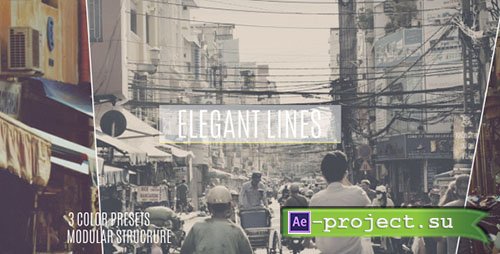 Videohive: Elegant Lines Slideshow 12095766 - Project for After Effects 