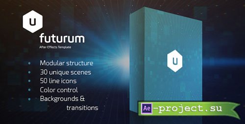 Videohive: Futurum Presentation Pack - Project for After Effects 