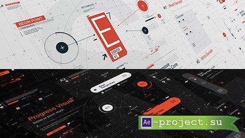 Videohive: HUD Typo Graphics Pack - Project for After Effects 