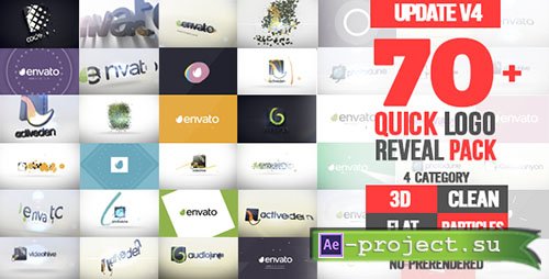 Videohive: Quick Logo Reveal Pack V4 - Project for After Effects 