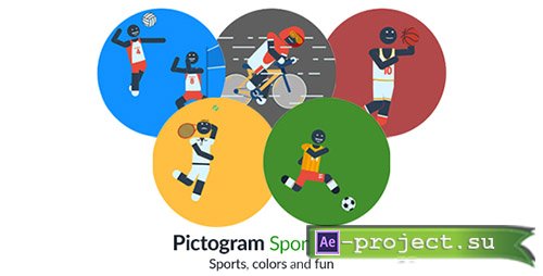 Videohive: Pictogram Sports Icons - Project for After Effects 