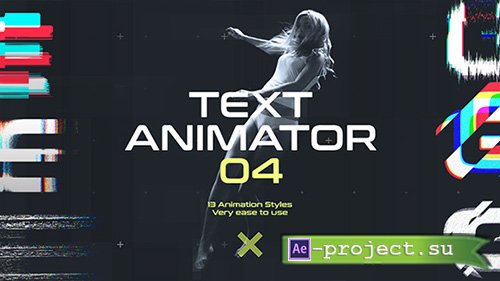 Videohive: Text Animator 04: Motion Glitch Titles - Project for After Effects