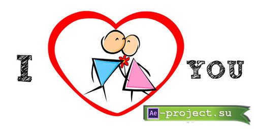 Videohive: Stickman Love Story - Project for After Effects 