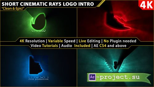 Videohive: Short Cinematic Light Rays Logo Intro - Project for After Effects 