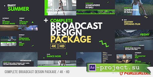 Videohive: Complete Broadcast Design Package - Project for After Effects 