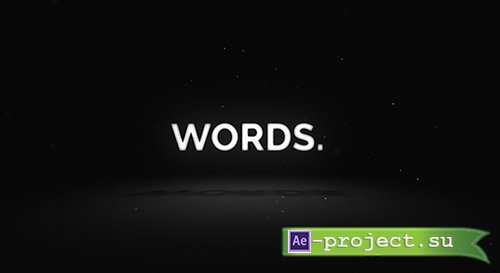 Videohive: Words - Media Opener - Project for After Effects 