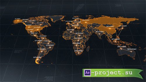 Videohive: World Map 18811993 - Project for After Effects 