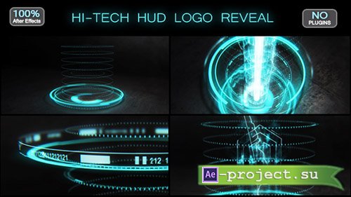 Videohive: Hi-tech HUD Logo Reveal 17570074 - Project for After Effects 