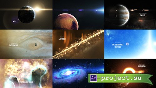 Videohive: Solar System 3 ( The Observable Universe ) 8K - Project for After Effects 