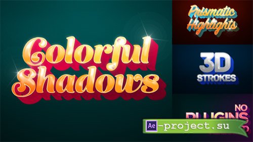 Videohive: Colorful Shadows - Motion Titles Pack - Project for After Effects 