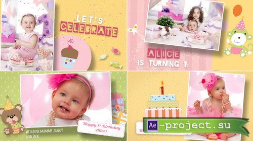 Birthday Wishes Girl - Project for After Effects
