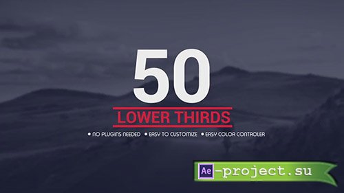 50 Lower Thirds Pack - After Effects Templates