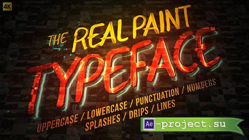 Videohive: Real Paint Typeface Kit - Project for After Effects 
