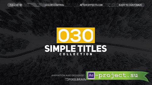 Videohive: Simple Titles 19626743 - Project for After Effects 