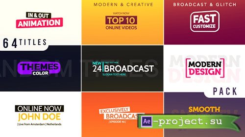 Videohive: Titles 19620062 - Project for After Effects 