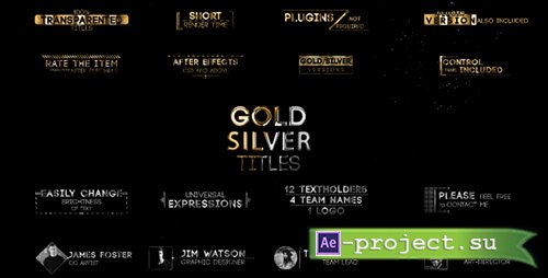 Videohive: Golden Titles V.2 - Project for After Effects 