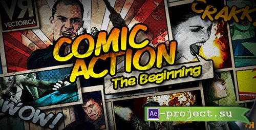 Videohive: Comic Action - The Beginning - Project for After Effects 