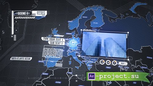 Videohive: World Map Element 3D - Project for After Effects 