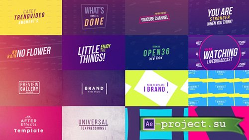 Videohive: 50 Creative Titles - Project for After Effects 