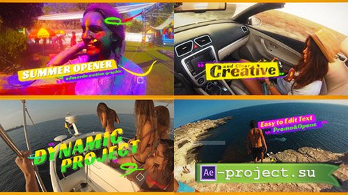 Videohive: Summer Opener 19745353 - Project for After Effects 