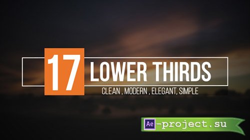 Videohive: Lower Thirds 19154983 - Project for After Effects 