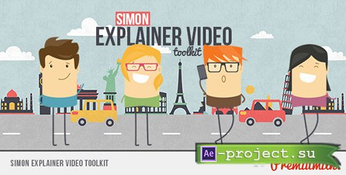 Videohive: Simon Explainer Video Toolkit - Project for After Effects 
