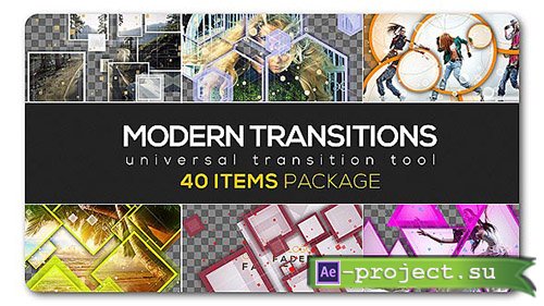 Videohive: Modern Transition Pack | 40 items - Project for After Effects 