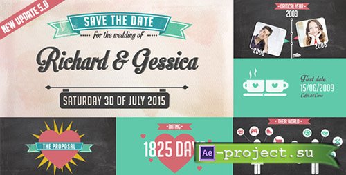 Videohive: The Story of Us - Wedding Invitation - Project for After Effects 