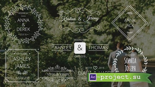 Wedding Names - After Effects Templates