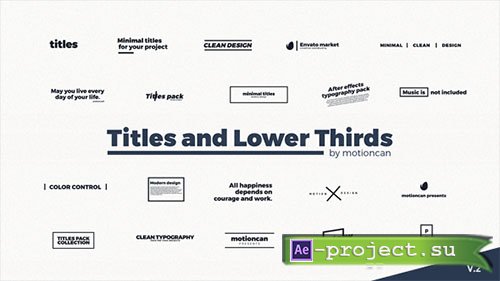 Videohive: Titles 19843723 - Project for After Effects 