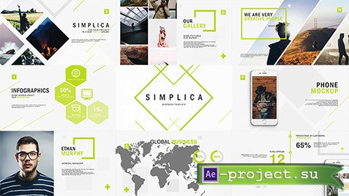 Videohive: Simplica // Business Template - Project for After Effects 