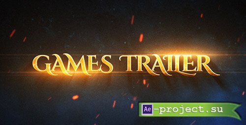 Videohive: Games Epic Trailer - Project for After Effects 