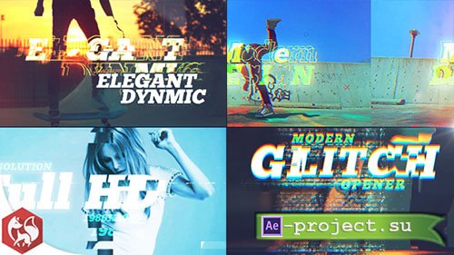 Videohive: Glitch Opener 19929942 - Project for After Effects 