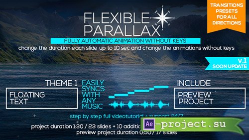 Videohive: Flexible Parallax Slideshow_Floating Text - Project for After Effects 