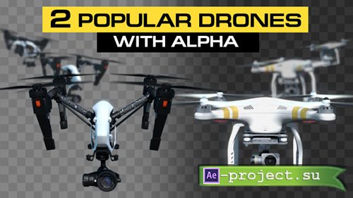 Videohive: Quadcopters Flying Pack - Project for After Effects 