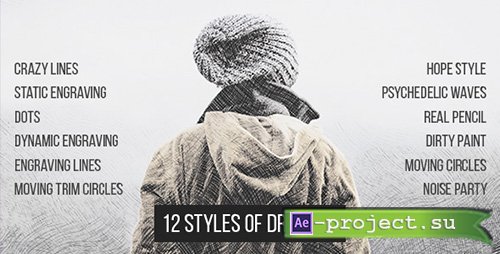 Videohive: 12 Styles Of Drawing - Project for After Effects 