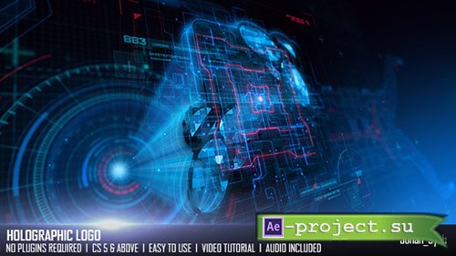 Videohive: Holographic Logo 19581817 - Project for After Effects 