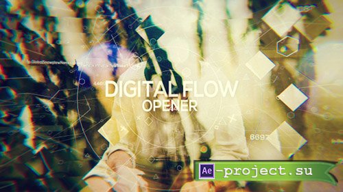 Videohive: Digital Flow - Opener - Project for After Effects 