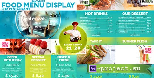 Videohive: Favorite Restaurant Display - Project for After Effects 