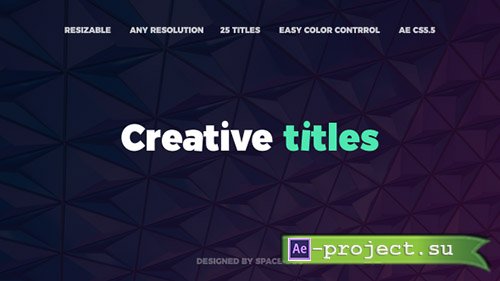 Videohive: The Creative Titles - Project for After Effects 