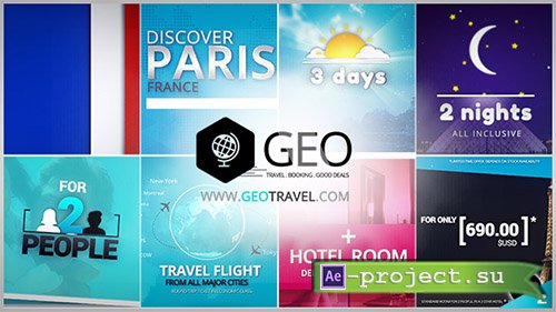 Videohive: GEO - Travel & Booking Promo Trip Package - Project for After Effects 