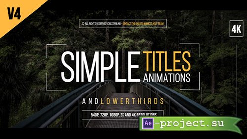 Videohive: 30 Simple Titles V.4 - Project for After Effects 