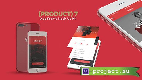 Videohive: (Product) 7 App Promo Mock-Up Kit - Project for After Effects 